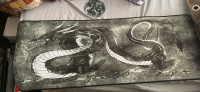 Dragon desk pad and one piece mat