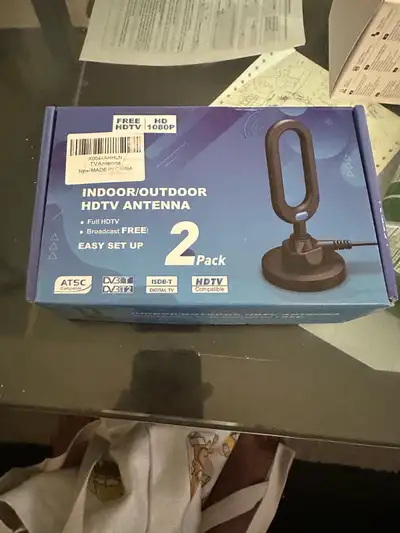 Indoor/Outdoor HDTV Antenna - 2 Pack, View more
