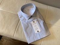 BRAND NEW Calvin Klein slim fit stretch fabric dress shirt