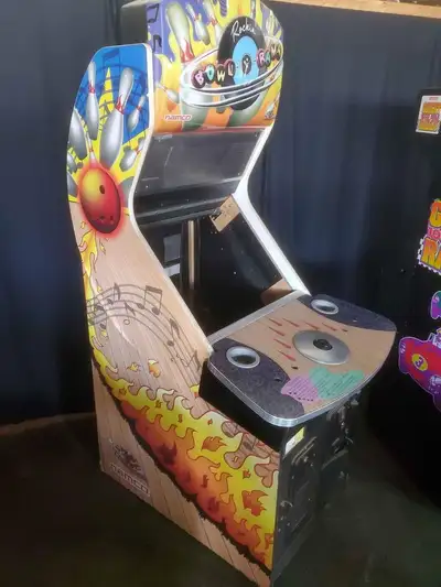 Arcade machine Rockin Bowl-O-Rama cabinet bowling videogame, View more