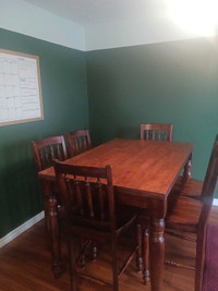 Dining Table and 8 chairs Solid Wood