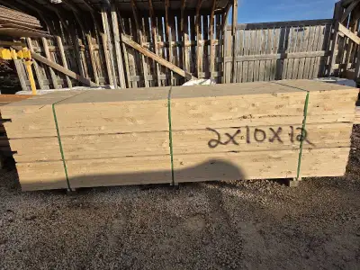 2x10x12 rough cut spruce wood $18 each Cash or e-transfer or debit only No minimum purchase required...