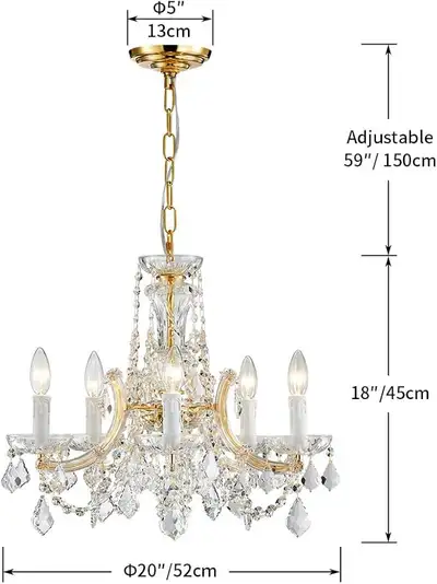 AGV LIGHTING Modern Chandelier Light Fixture, View more