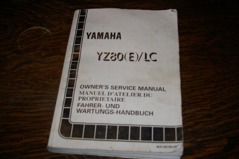 Yamaha YZ80 E/ LC  Motorcycle Owners Service Manual for sale  