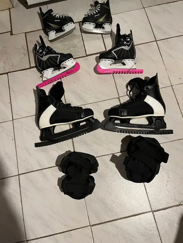 Patins à glace: deux pour enfants et un pour adulte ,prix variés in Hockey in Laval / North Shore - Image 2