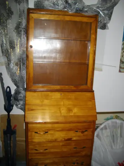 vintage cabinet writing desk, View more