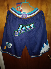 Utah Jazz NBA shorts 2xl new nwt