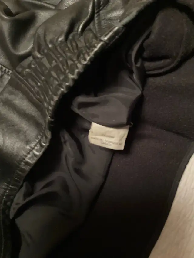 University of Toronto Vintage Black Leather Jacket Excellent L.63234578444547124