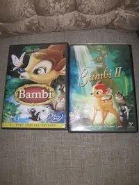 Disney Classic~Bambi and Bambi II 2 DVD Movies