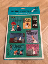 Dilbert Stickers Hallmark New/Sealed ComicBook Scott Adams