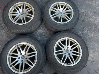 5x112 Bolt Pattern / 235-65-R17 4 Rims and Tires (down to wear bars - no leaks)