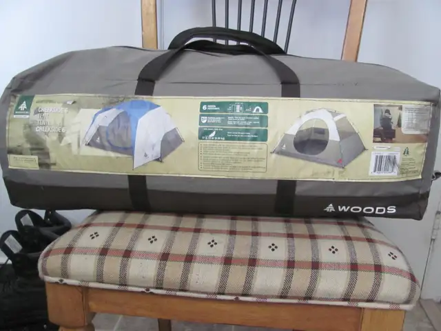 New Price **Tent - Woods 6-Person Camping Dome Tent with Awning, in Fishing, Camping & Outdoors in Gatineau - Image 2