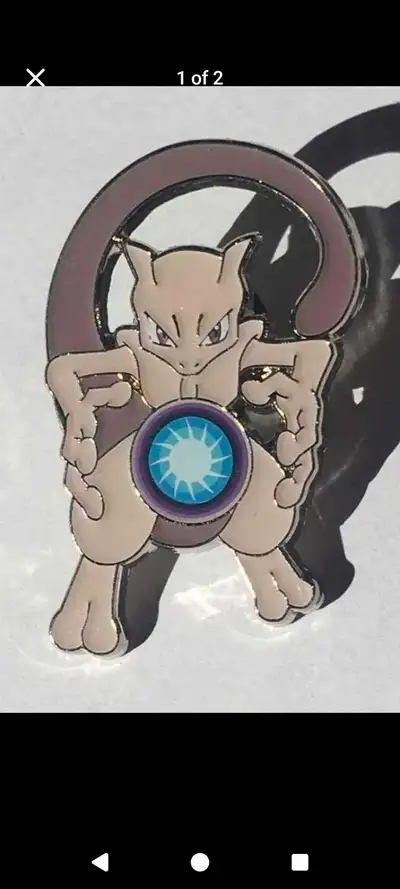 Pokemon Official Pin - Mewtwo (Hidden Fates) $10 Pick up in Scarborough at Markham and Ellesmere