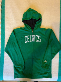Adidas Boston Celtics full zip hoody. Youth large excellent cond