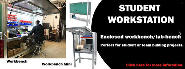 STUDENT WORKSTATION, LAB STATION, MECHANIC LOCKING TOOL STORAGE. in Tool Storage & Benches in Ottawa - Image 2