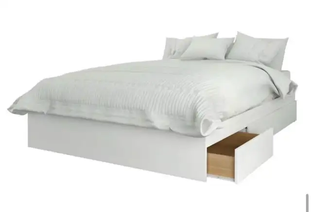 Storgae bed frame Double in Beds & Mattresses in Oshawa / Durham Region - Image 3