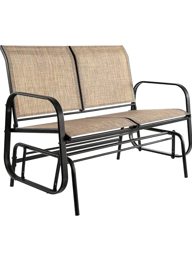 Outdoor Patio Sling Glider Chair, 27.56"D x 47.24"W x 36”H in Patio & Garden Furniture in Markham / York Region - Image 7