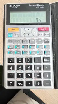 Sharp EL-738 Business Calculator 