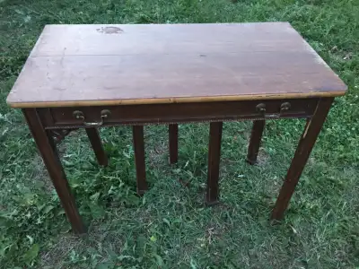 D tique 1922 solid hard wood table project fancy legs. I deliver, View more