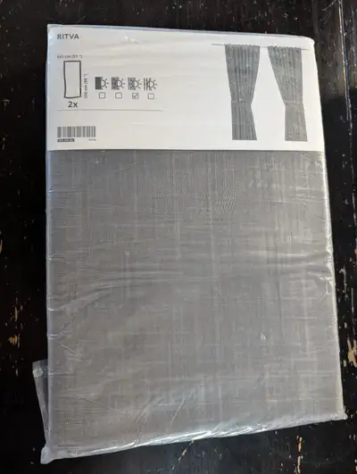 Ikea Ritva Light Filtering Curtains, 57x98" - NEW in Package, View more