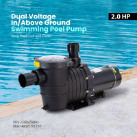 VIVOHOME 2.0 HP Swimming Pool Pump with Strainer Basket