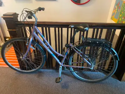 raleigh detour road bike & folding basket, View more