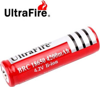 Ultrafire 18650 - Batterie rechargeable de 4200 mah 3,7 volts