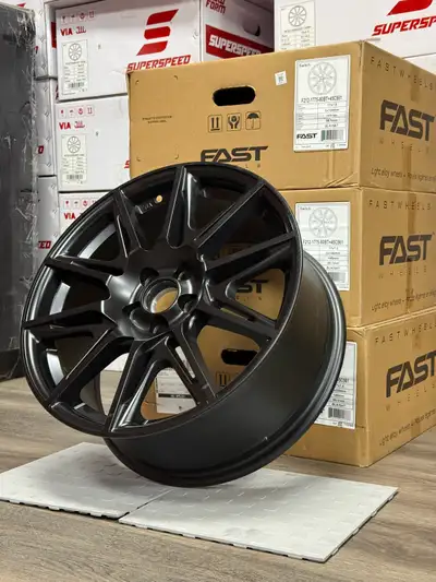 FAST WHEELS SWITCH SATIN BLACK 17X7.5 +45 5X100MM 56.1MM Subaru: Impreza (older models), Legacy, For...
