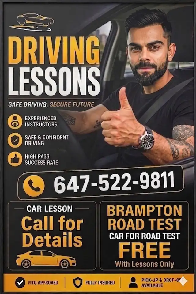 Professional Driving Lessons Brampton477740049473228804