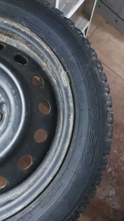 I'm selling a set of four winter tires mounted on Subaru bolt pattern steel rims, size 205/55R16. Th...