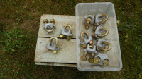 3/4" Gold Wire Rope Clamps