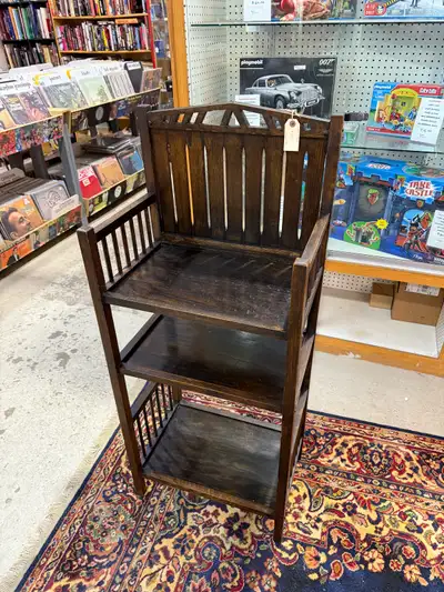 Nice old mission style bookshelf. Sturdy piece Dimensions in photos $295 plus gst Located at the Roc...