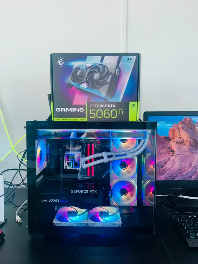High End Gaming PC, 7800X3D + RTX 5060Ti, 32GB RAM + 1Tb SSD in Desktop Computers in Edmonton - Image 2