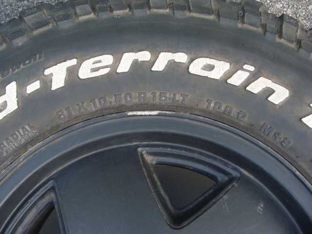 4 Pneus ToutTerrain s.jantes-OffRoad tires o.rims 265-78.75R-15 dans Pneus et jantes  à Laurentides - Image 4