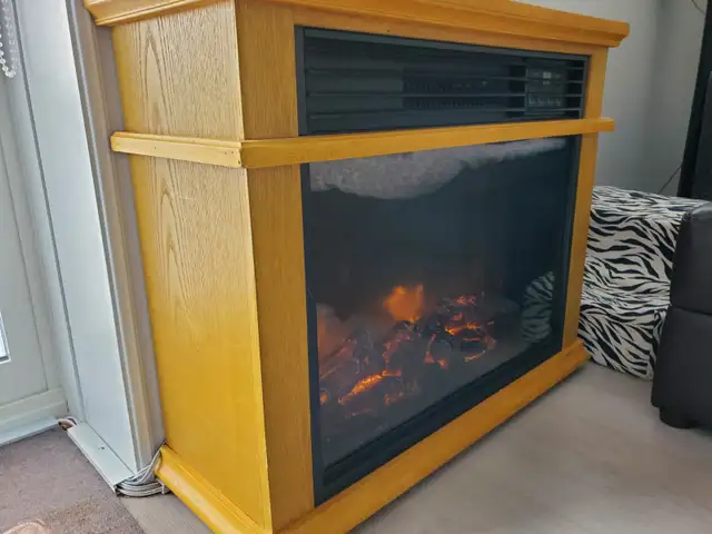 31"  Electric Fireplace/ Heater in Fireplace & Firewood in Kingston - Image 3