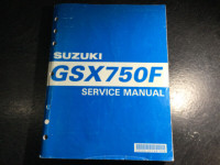 1998-2003 Suzuki GSX750 Shop Manual GSX750FK3 GSX750FK2 GSX750FY