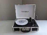 Victrola 3-Speed Bluetooth Portable Suitcase Record Player with