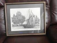 Pen and Ink drawing of The Bluenose II. 