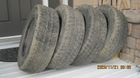 4 Bridgestone Blizzak winter tires, 15 inch on rims