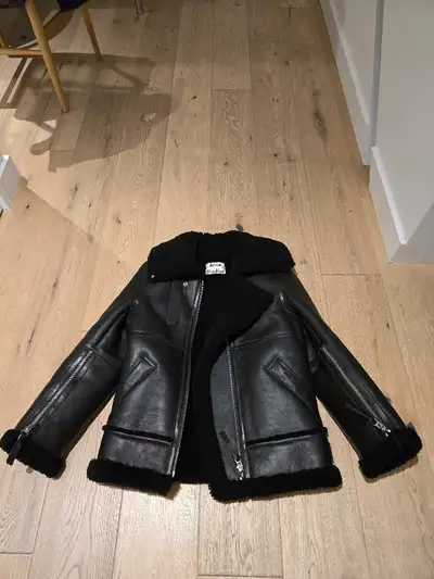 Acne Studios Women's Leather Jacket - Calf Leather and Shearling, View more