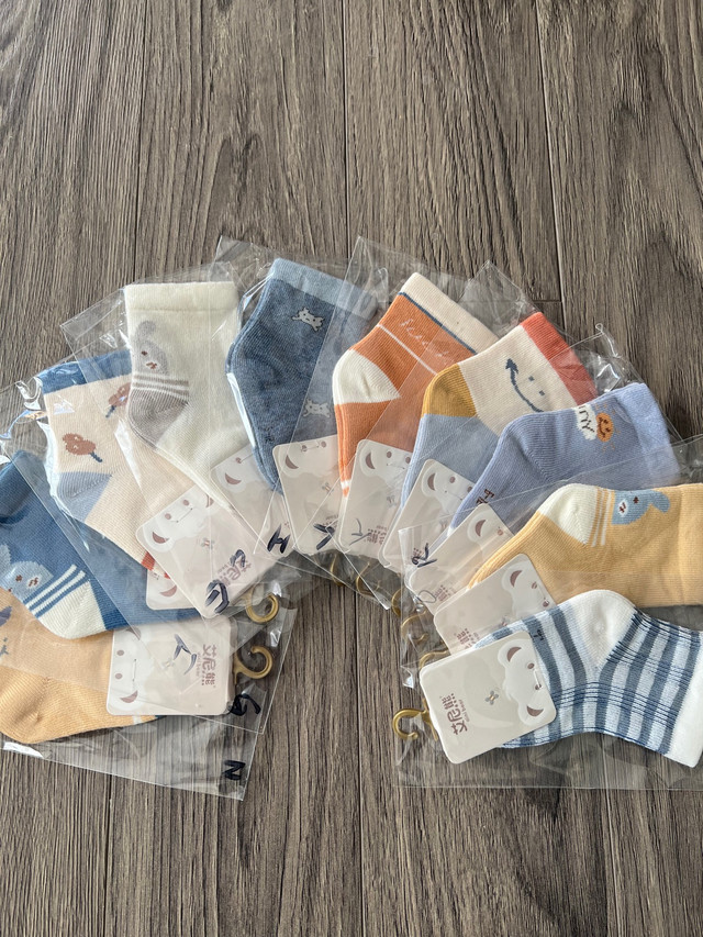 Baby Socks for 6-12 Months - 10 Pairs for $12 in Clothing - 9-12 Months in Edmonton - Image 2