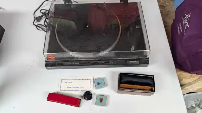 SONY PS-LX240 Turntable with 30 LP Records, View more