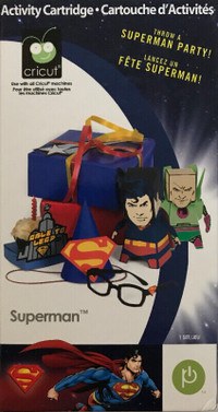 Cricut DC Comic Superman cartridge