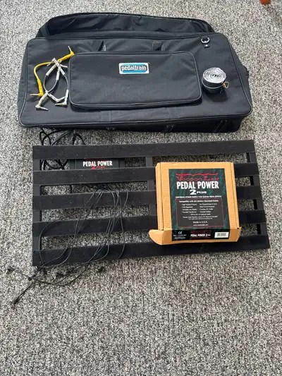 Pedaltrain Pro pedalboard- Currently $270 + tax https://www.long-mcquade.com/61736/Guitars/Pedals-Ef...