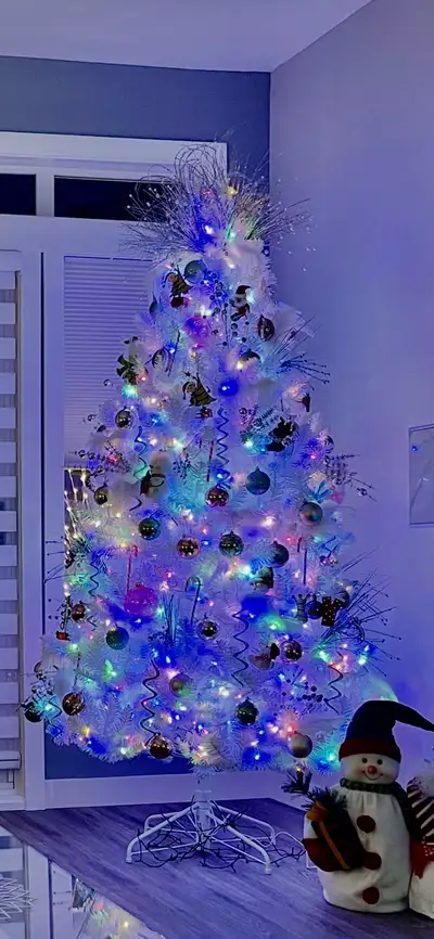 Beautiful White Christmas Tree, View more