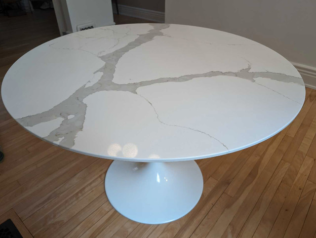 Calacatta quartz mcm dining table in Dining Tables & Sets in City of Toronto