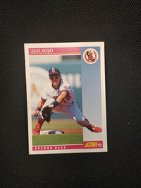 1992 Score92 Luis Sojo Second Base Angels Card #127