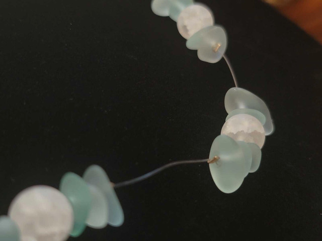 Blue Sea Glass Floating Necklace  in Jewellery & Watches in Brandon - Image 2