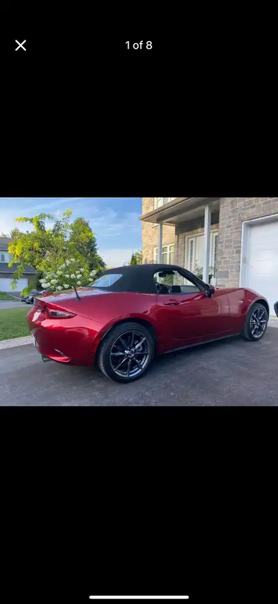2019 Mazda MX-5 GT Transmission manuelle. Condition impeccable, jamais accidenté et toujours remisé...