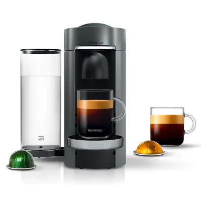 Nespresso Vertuo Plus Coffee & Espresso Maker, De'Longhi, Titan, View more